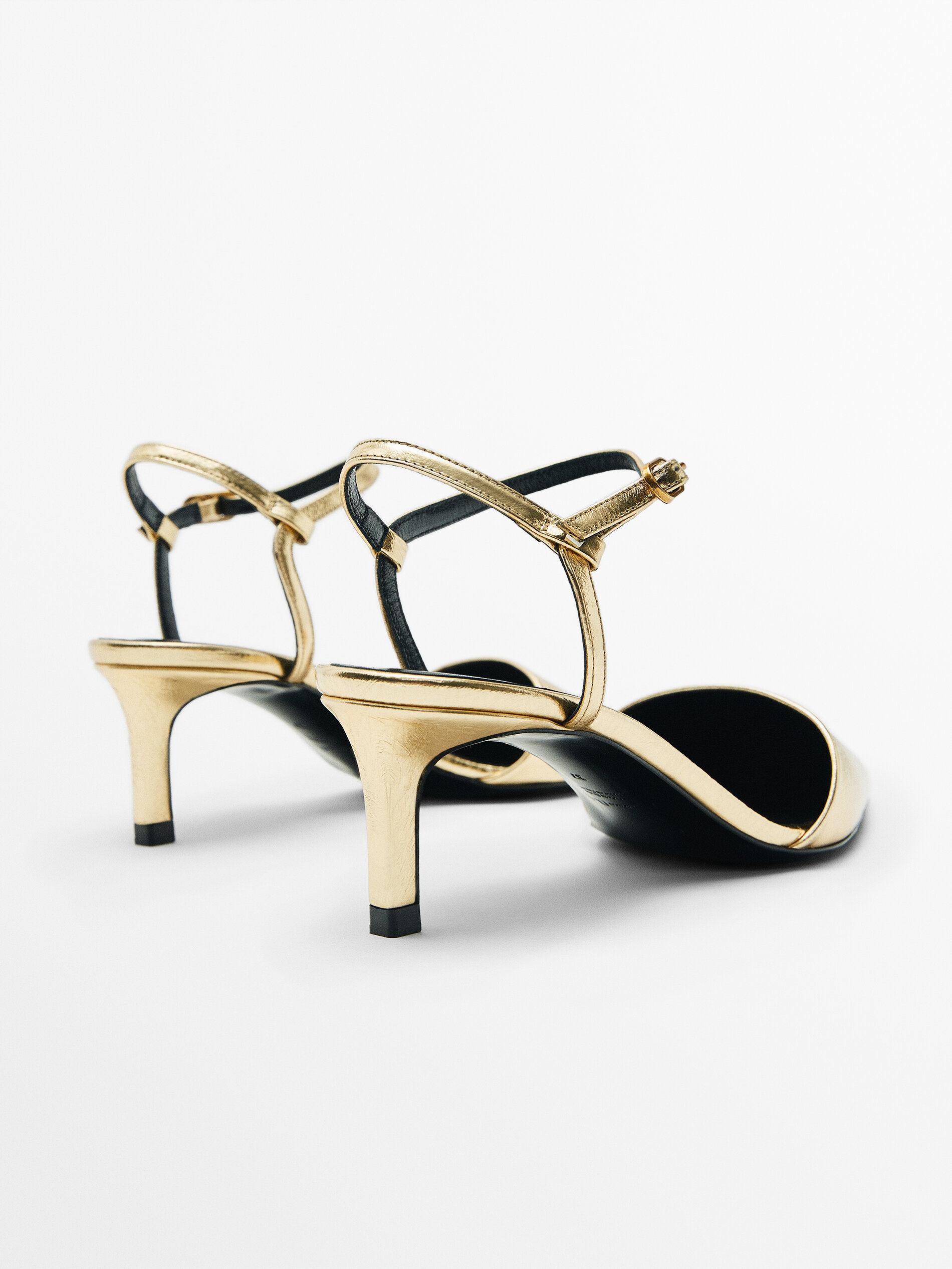 Skin Zapato tacón destalonado - DORADO