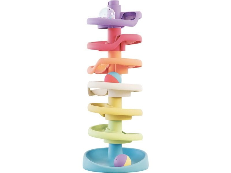 Quercetti PlayEco  Kugelturm mit Rasselbällen Lernspielzeug aus recyceltem Kunststoff