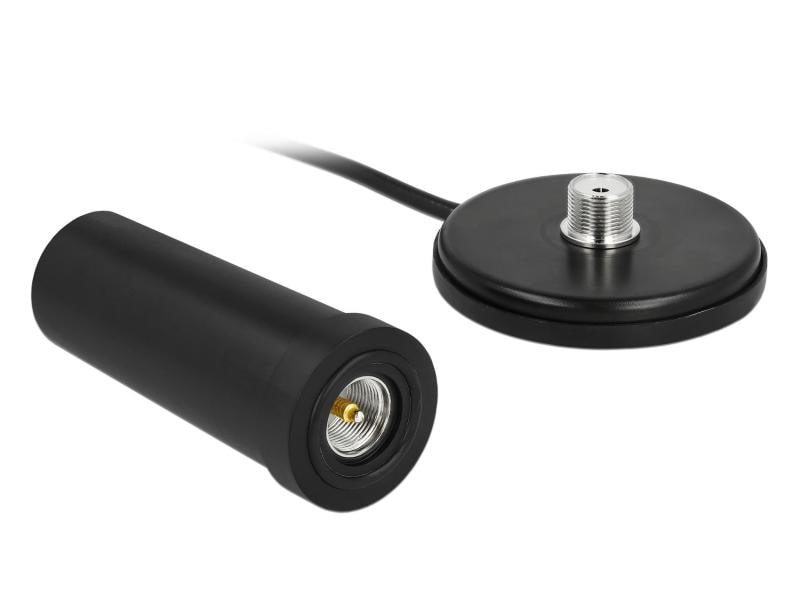 Delock LTE-Antenne 5G/4G/3G support SMA 3 dBi Rundstrahl Delock 5G LTE Antenne SMA Stecker 0 - 3 dBi starr omnidirektional mit magnetischem Standfuss und Anschlusskabel RF195 3 m outdoor schwarz