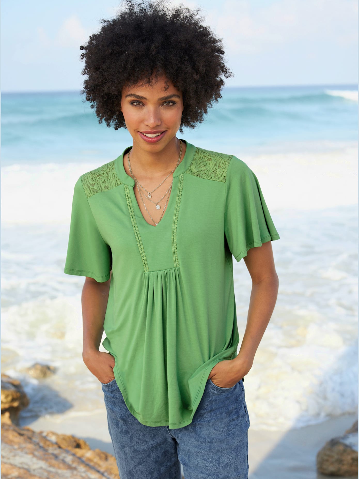 T-shirt viscose douce et fluide