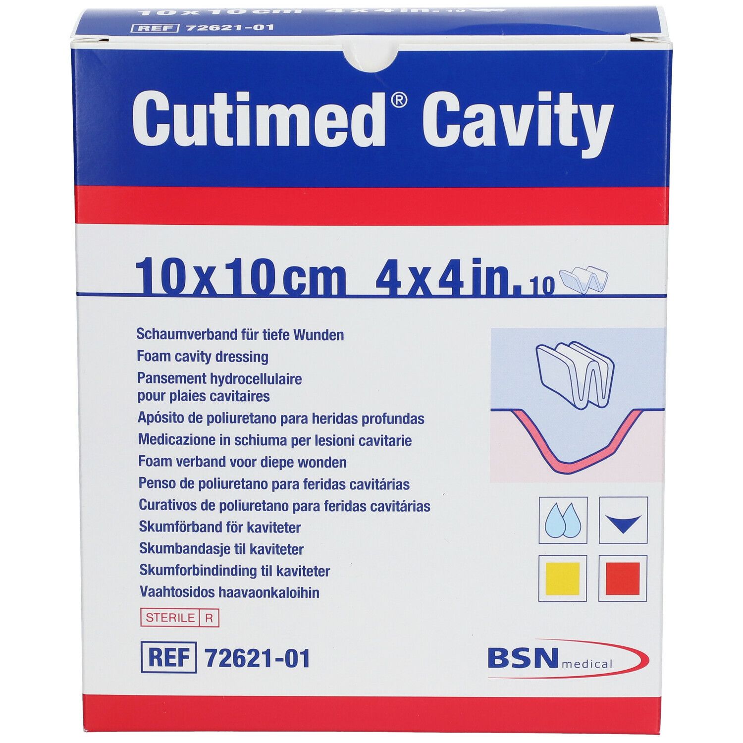 Cutimed® Cavity 10 cm x 10 cm