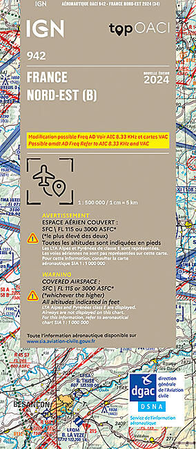 IGN - OACI942 - FRANCE NORD-EST IGN