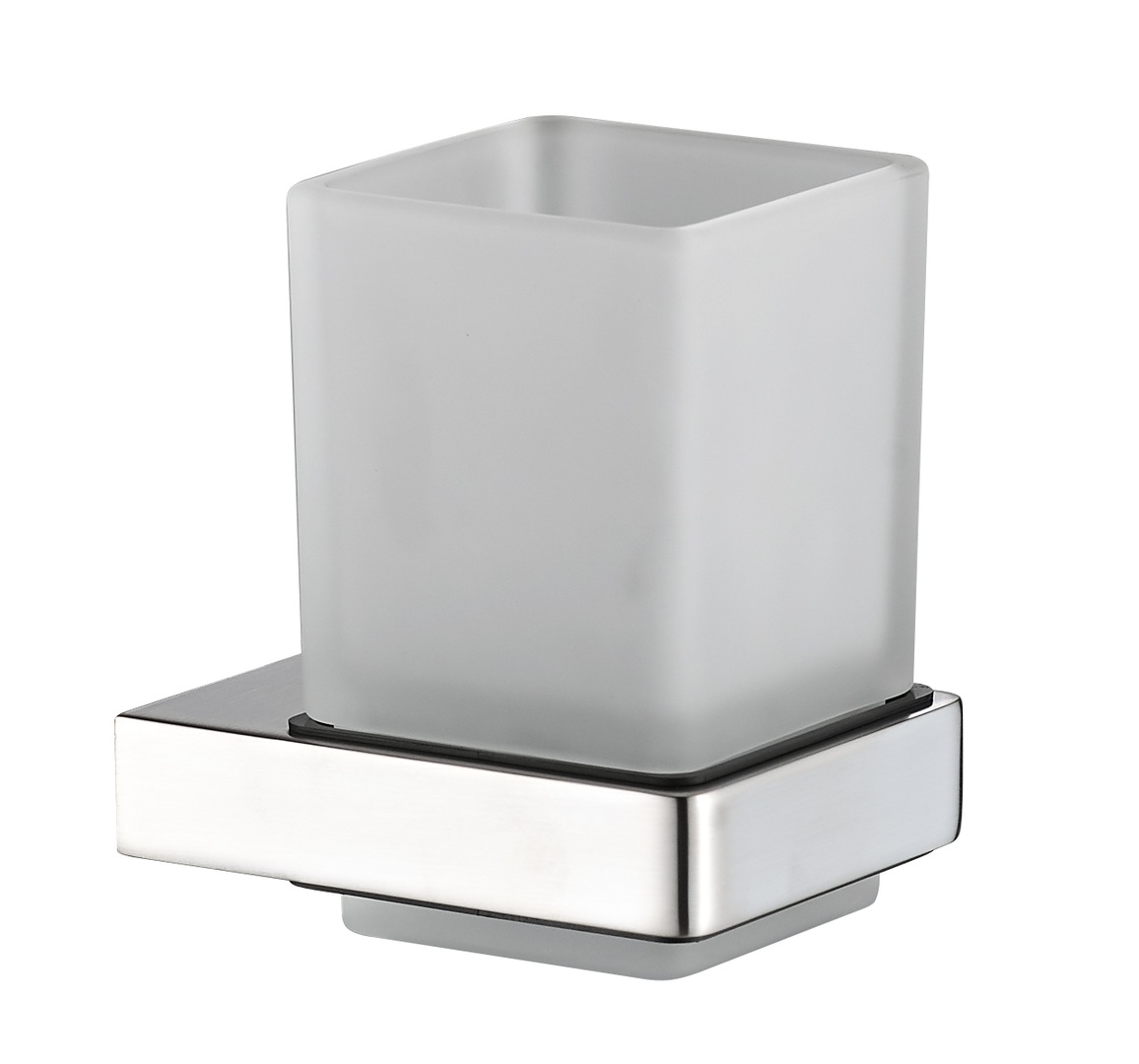Plieger Altea glashouder met glas geborsteld chroom