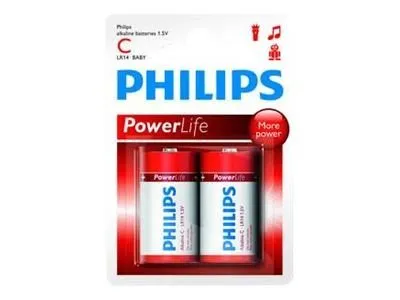 Philips Power Life LR14P2B - Batteri 2 x C - Alkalisk