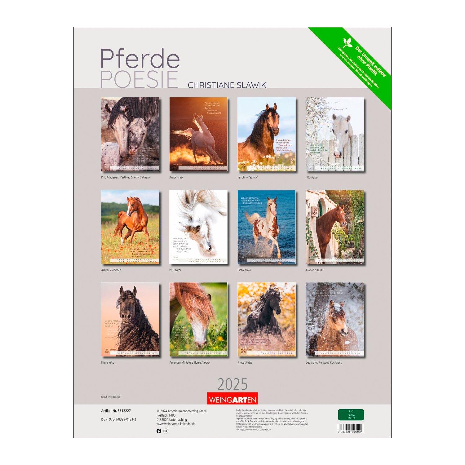 Kalender Pferdepoesie 2025