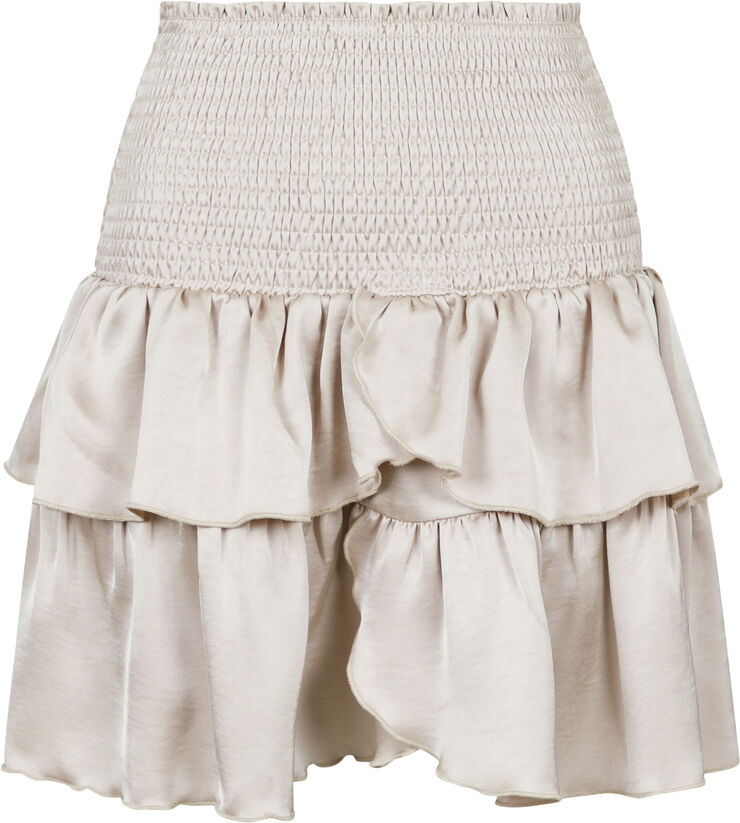 Neo Noir Carin Heavy Sateen Skirt Champagne