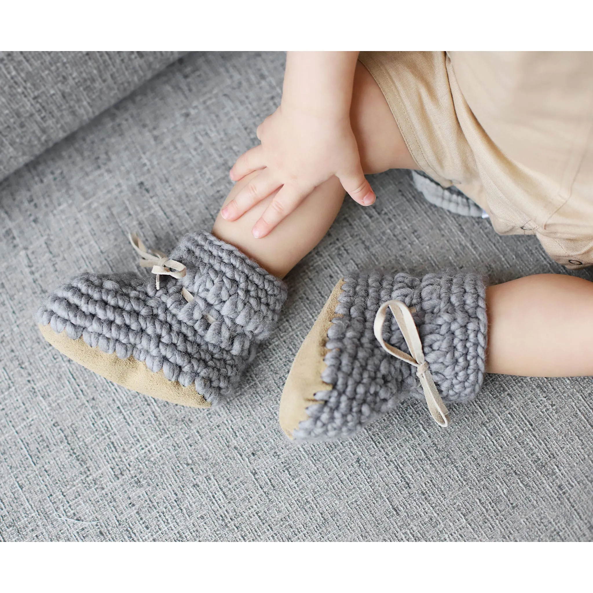 Beba Bean Pantoufles Tricot 0-24mois