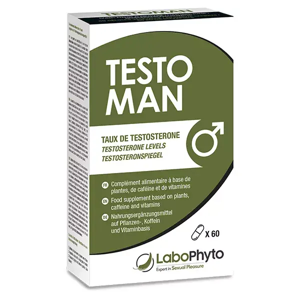 Labophyto TESTOMAN - tratamento de testosterona - 60 cápsulas