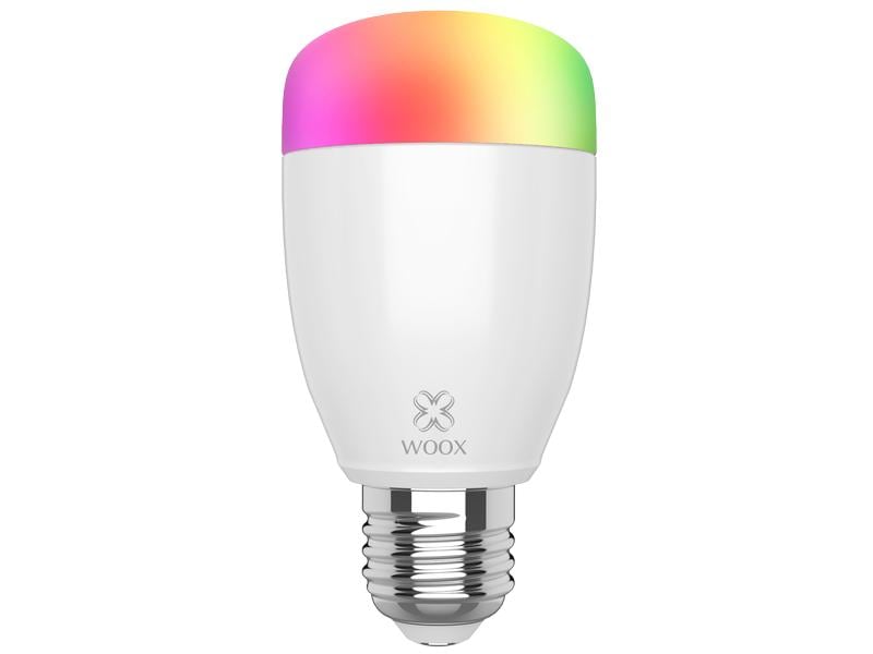 WOOX Leuchtmittel WiFi Smart Bulb RGB WW E27, 6W, 2700K-650 Smarte LED Glühbirne für E27 Fassungen