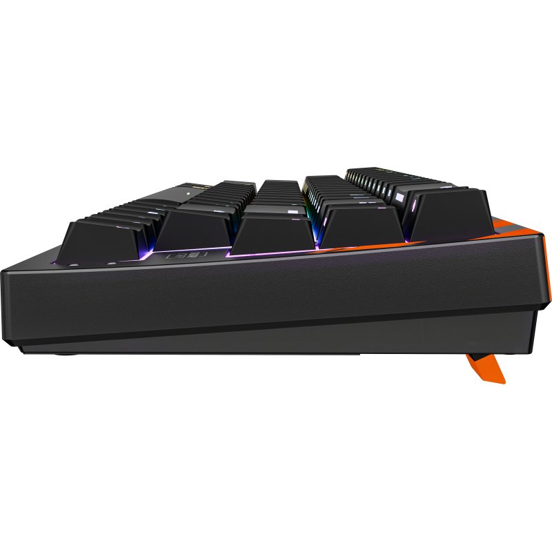 CHERRY K5 PRO TMR COMPACT clavier Gaming USB AZERTY Français Noir, Orange