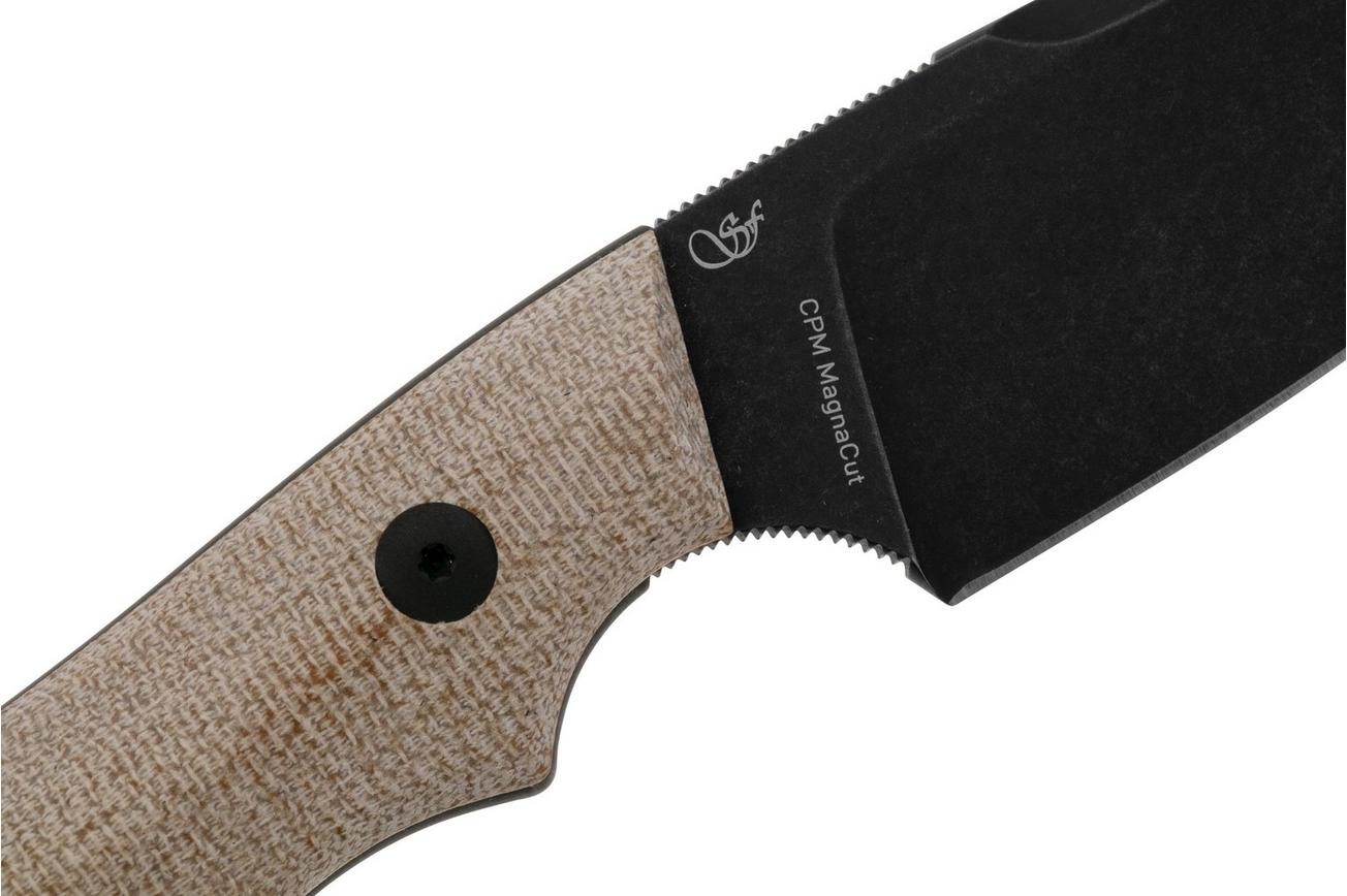 Viper Handy VT4042CN Blackwashed Natural Canvas, vaststaand mes