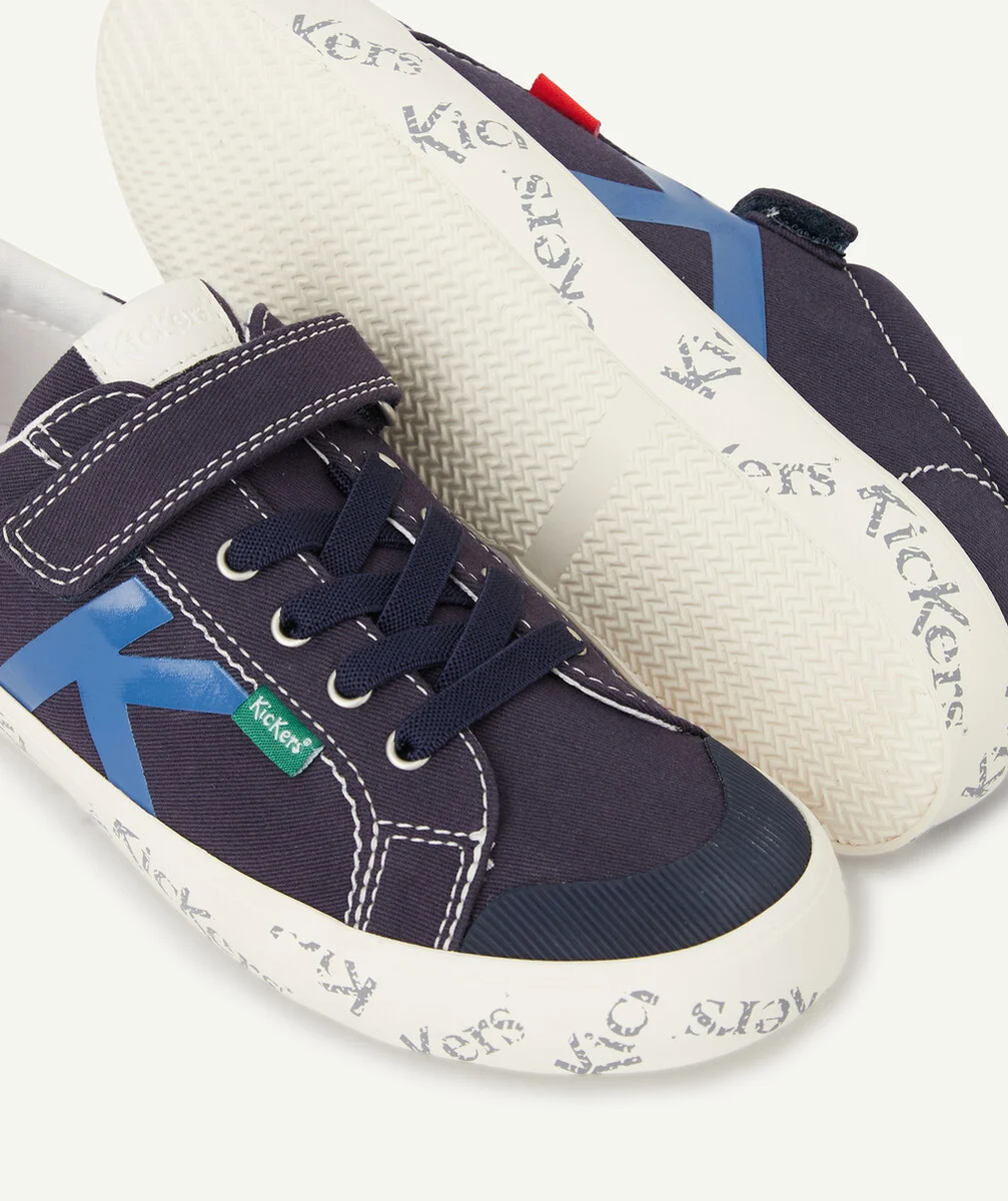 KICKERSLES BASKETS BLEUES À LACETS