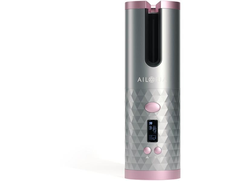 Ailoria Lockenstyler Revolutionne Grau Kabelloser Lockencurler mit LCD-Digitalanzeige