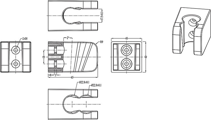 Support mural pour douchette chrome GoodHome Teesta