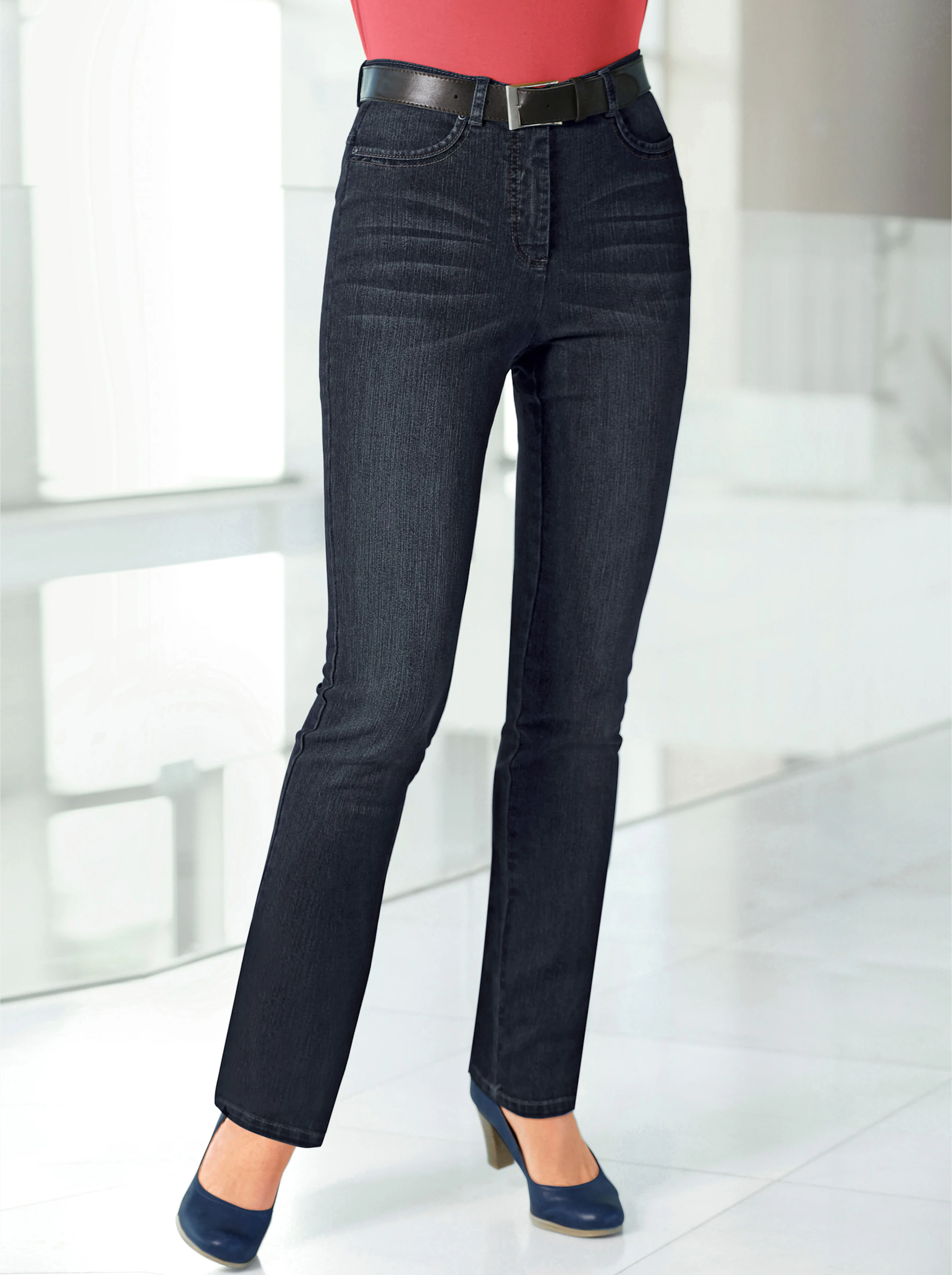5-Pocket-Jeans in dark blue