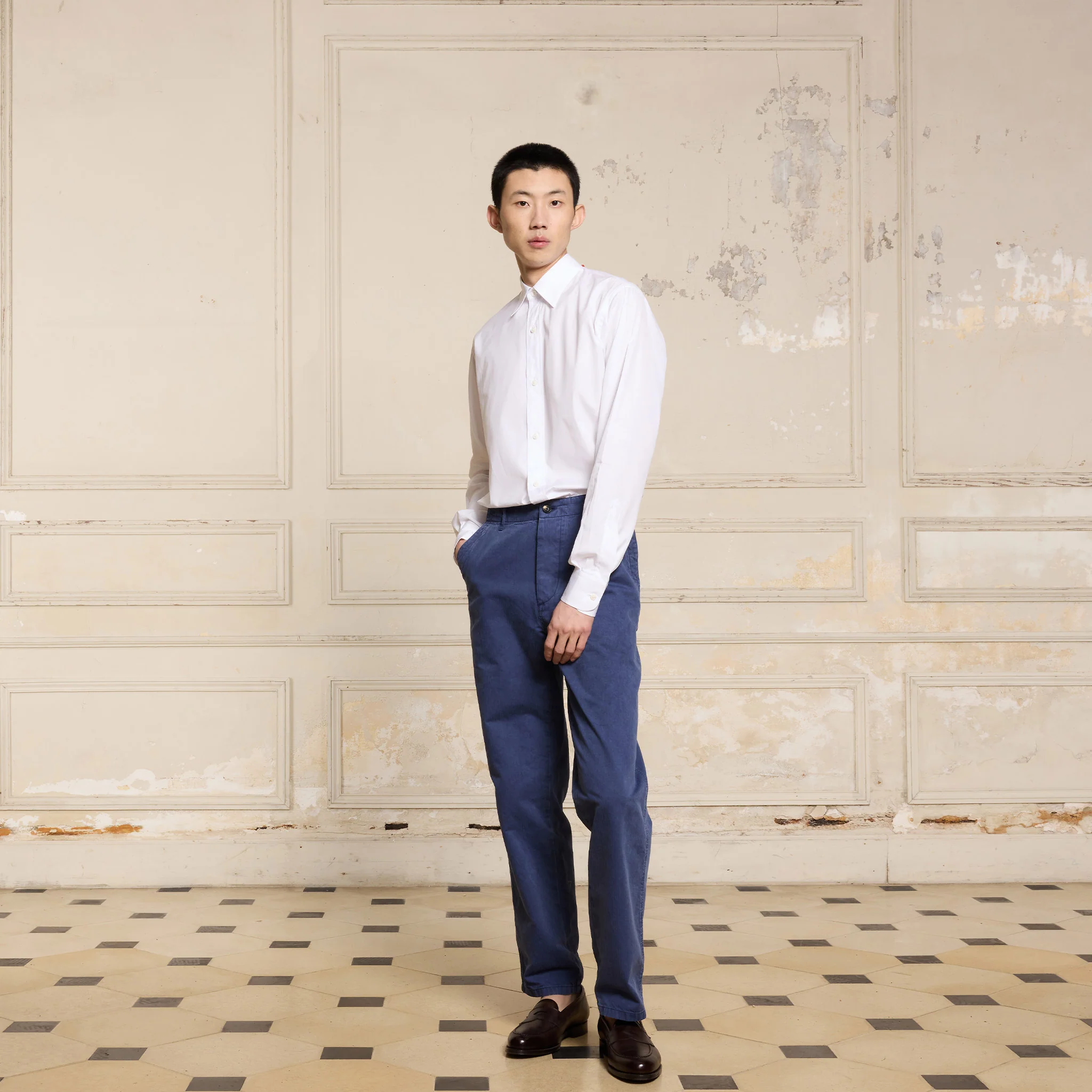 White Pima cotton shirt