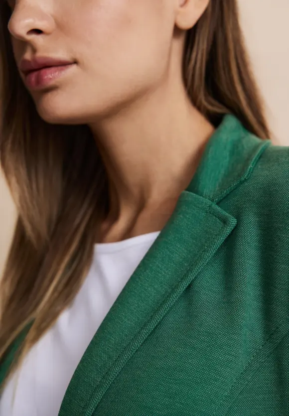 Basic Piqué Blazer - fresh spring green