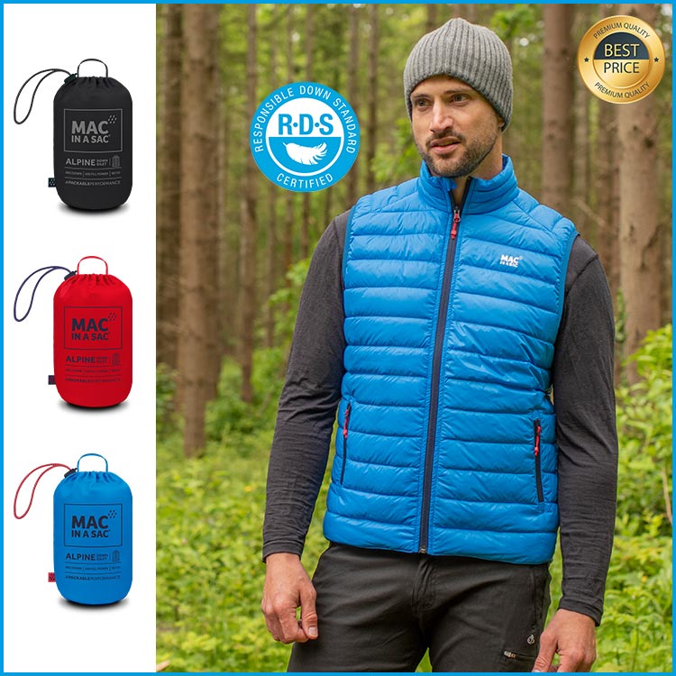 Herren Daunengilet ALPINE RDS 90%Down,10%Feather