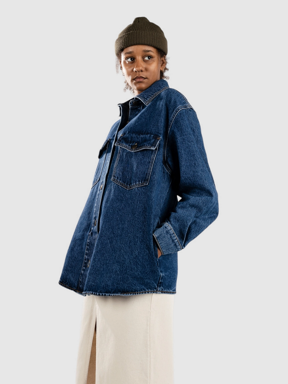 Rhythm Oversized Denim Jacket dark wash