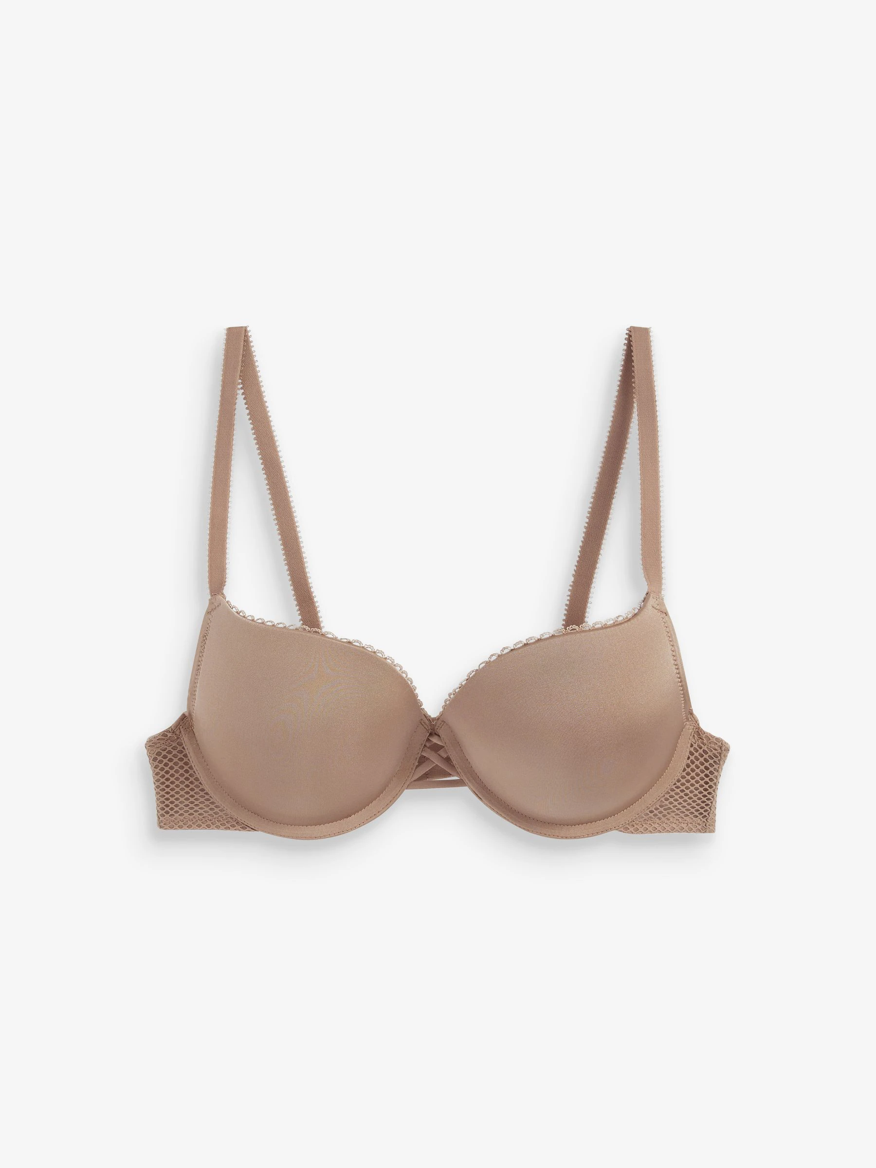 Praline nude - A-DD push-up Triple Boost diepuitgesneden beha