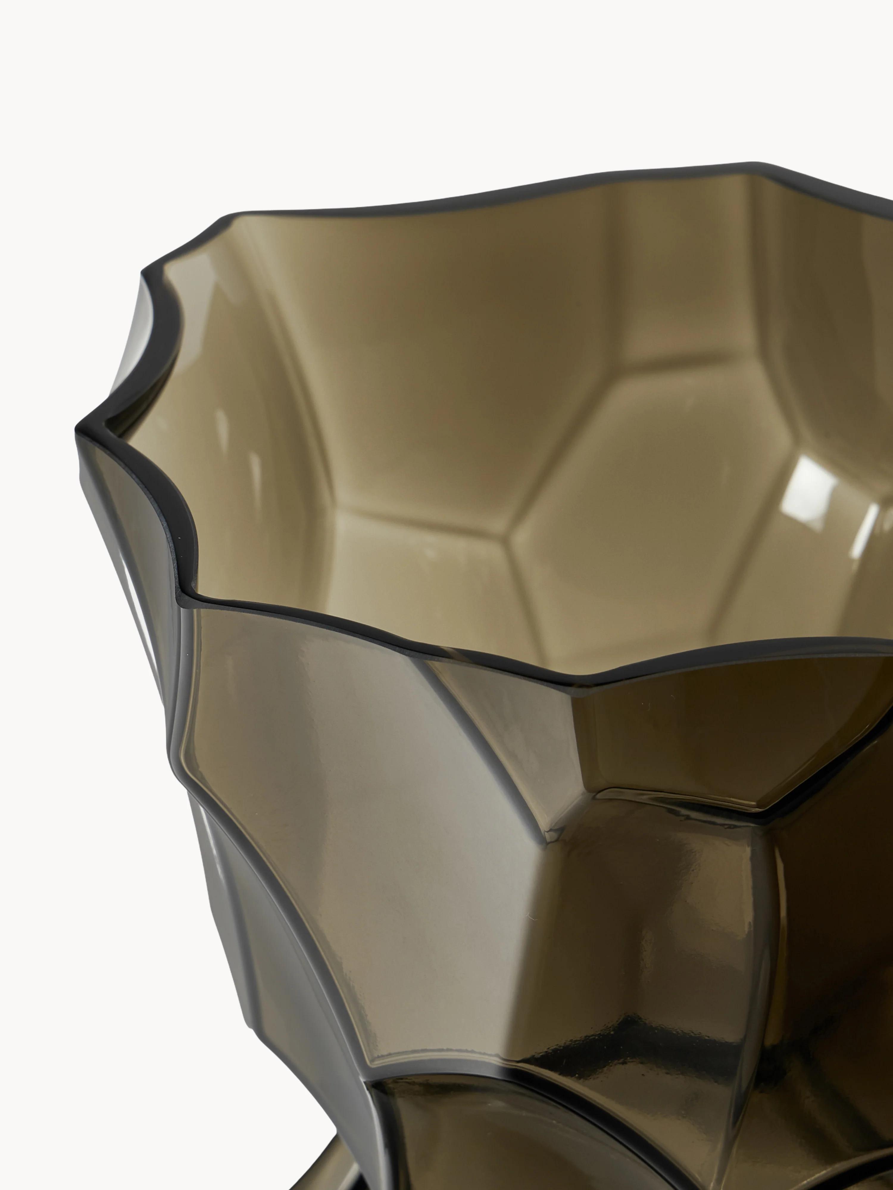 Mondgeblazen glazen vaas Reflection, H 30 cm