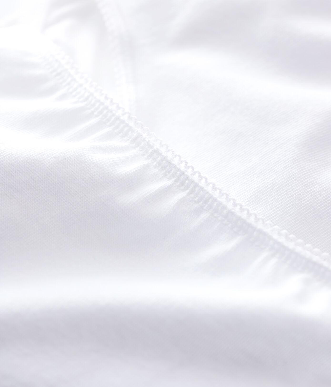 Lot de 2 shorties blancs petite fille en coton biologique et élasthanne