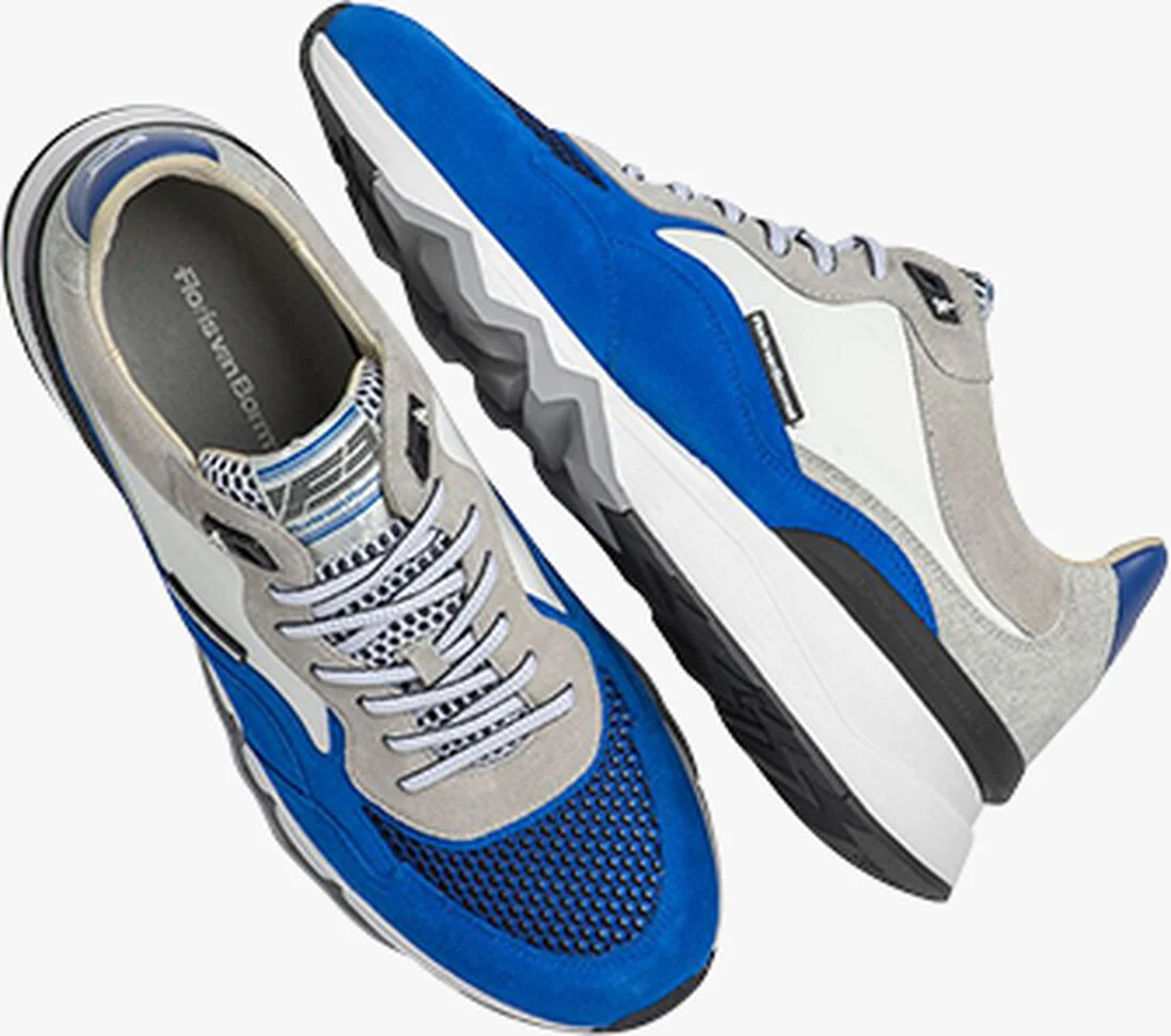 FLORIS VAN BOMMEL blauwe floris van bommel lage sneakers sfm-10136