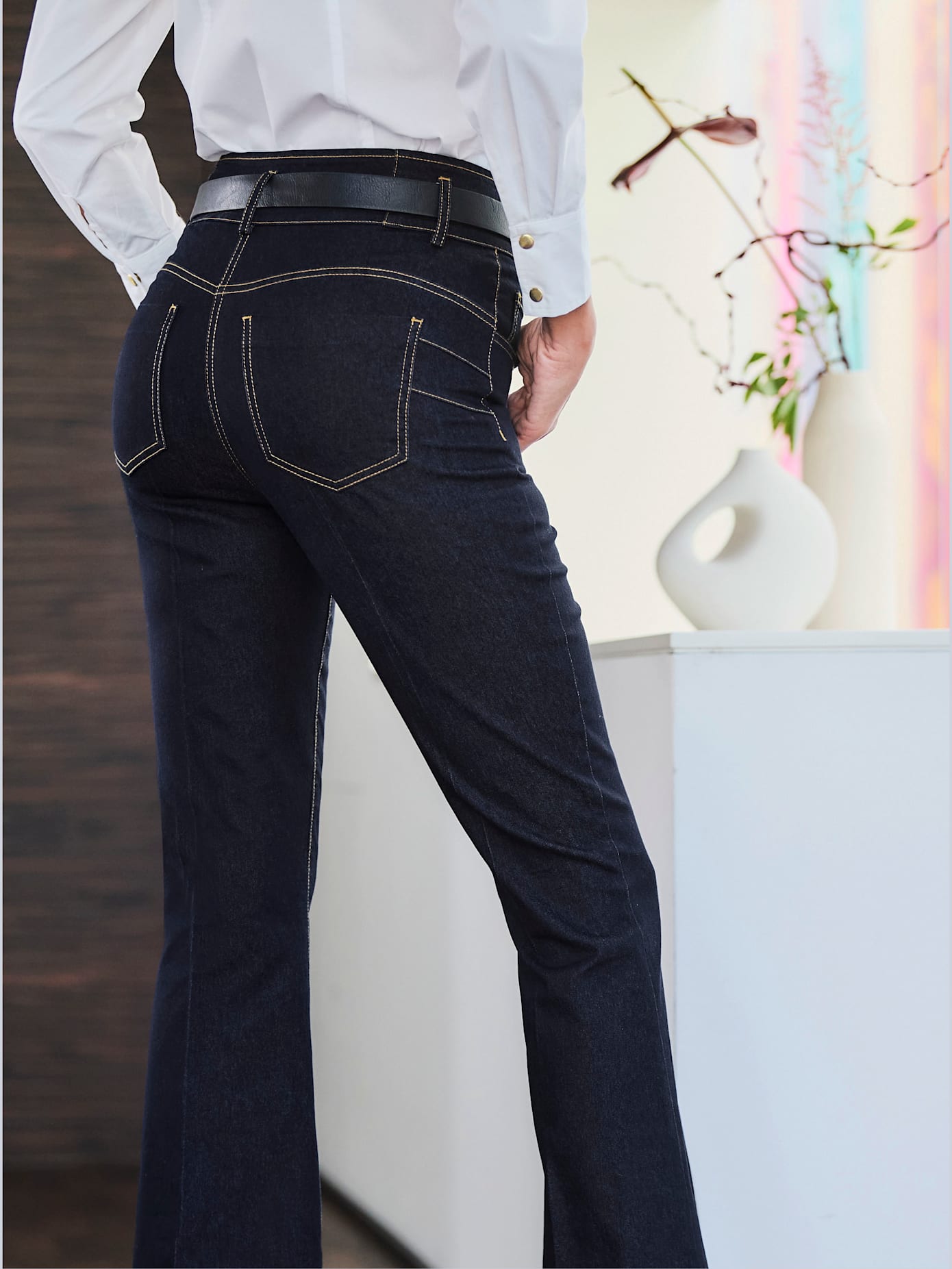 Jean push-up élasthanne