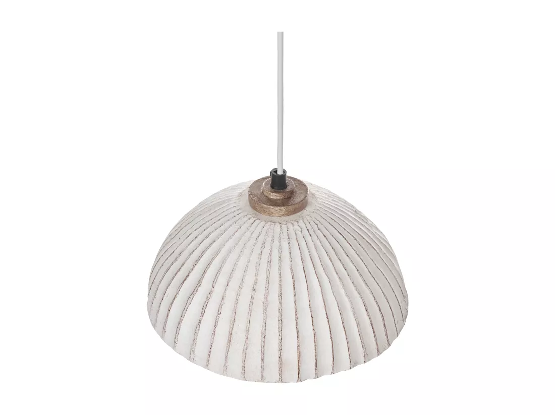 Lampe suspension COTTICA Papier-mâché Blanc