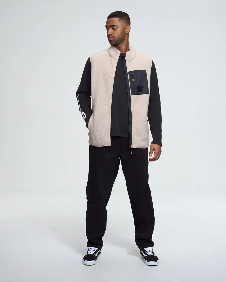 Bula Men's Basecamp Fleece Vest 2.0 Chalk