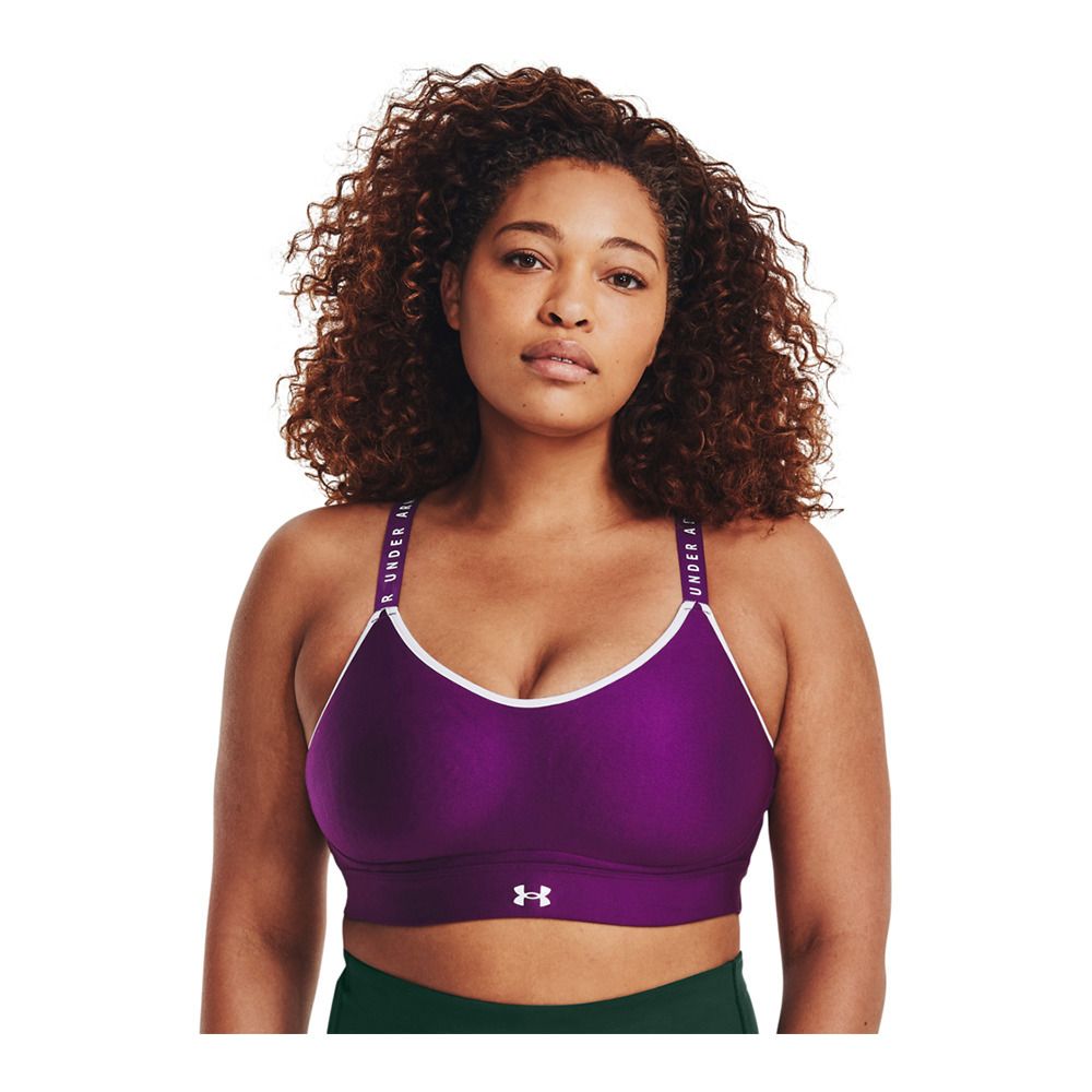 Under Armour INFINITY COVERED LOW - Brassière Femme purple