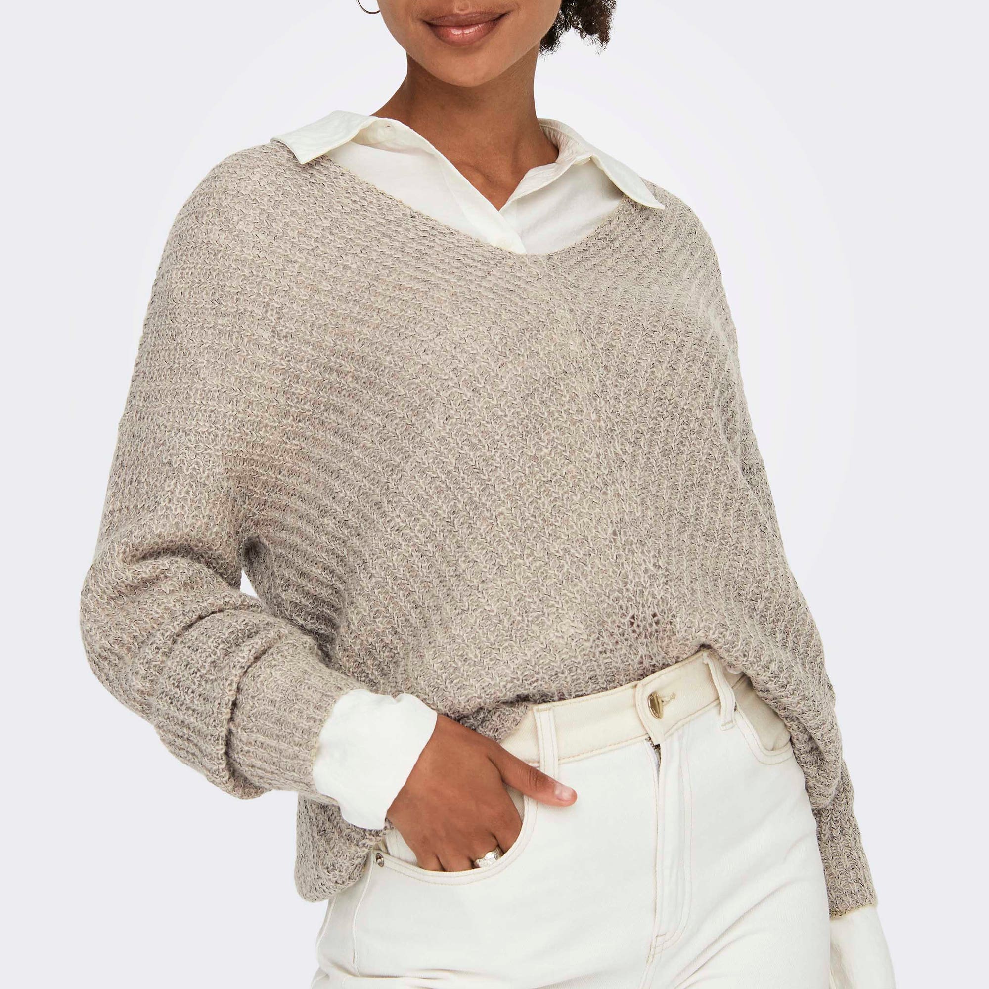 Pull Femme beige