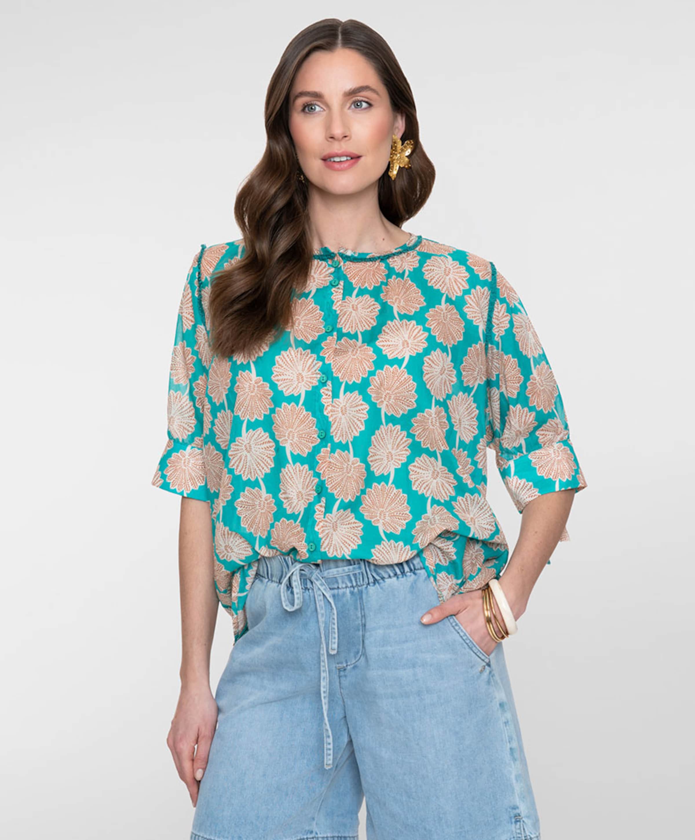 Geisha Dames blouse blauw