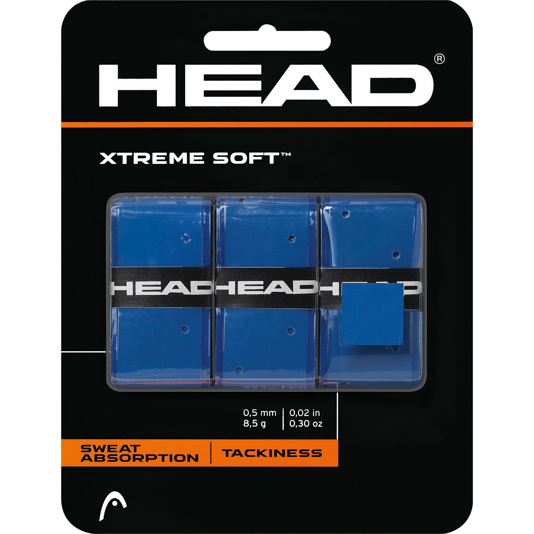 Head Xtreme Soft Griffbänder 3er Pack blau