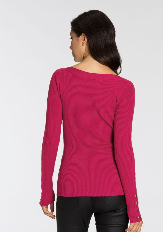 Melrose Strickpullover , aus Rippqualität mit Knöpfen