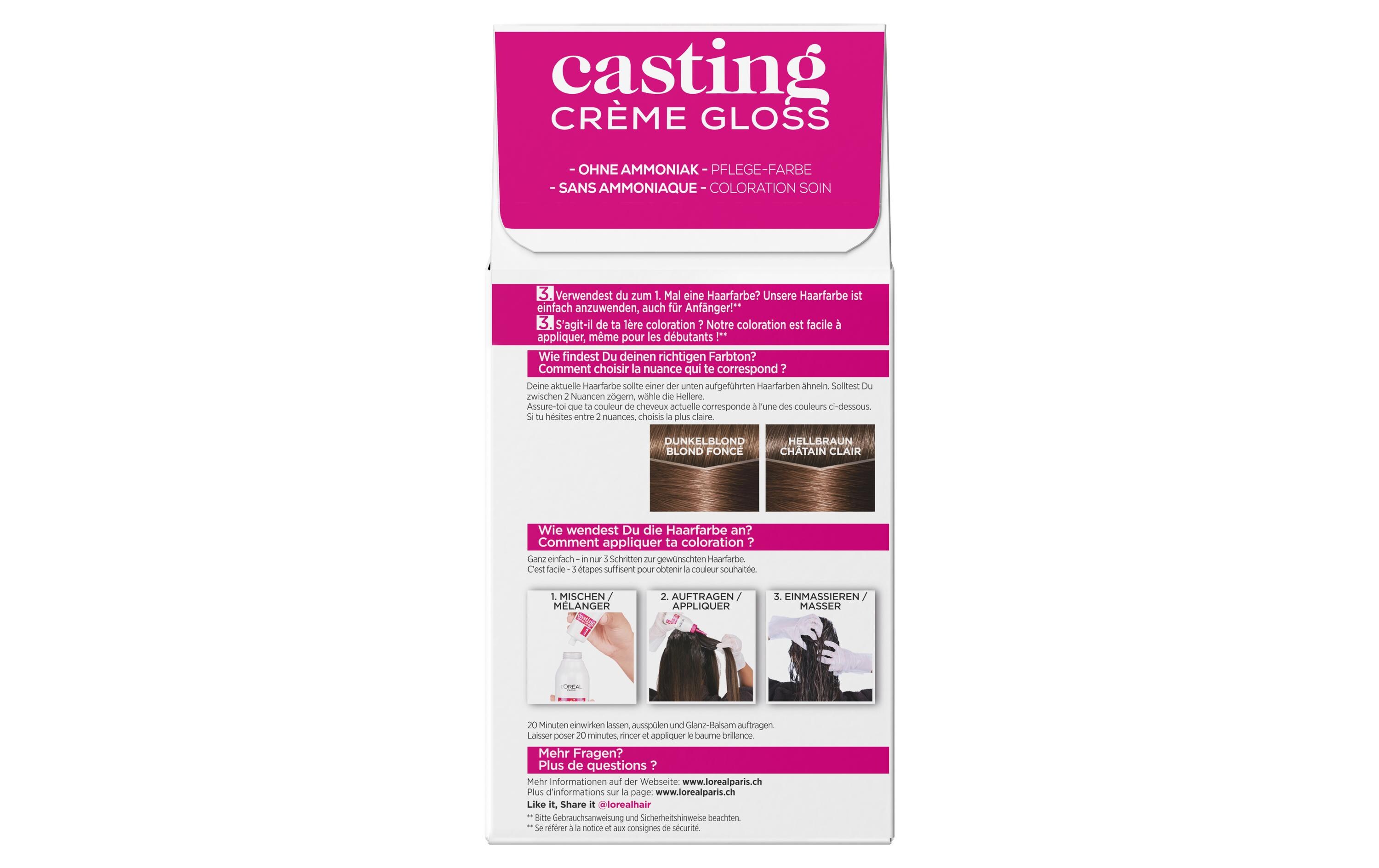 Haarcoloration Casting Crème Gloss 600 DunkelblondSemi-permanente Haarfarbe
