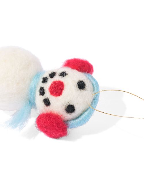 suspensions de Noël en feutre bonhomme de neige