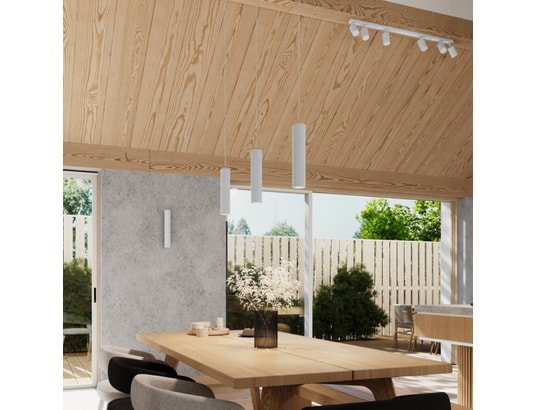 SOLLUX LIGHTING - Suspension Lampe suspendue karbon 3p blanc