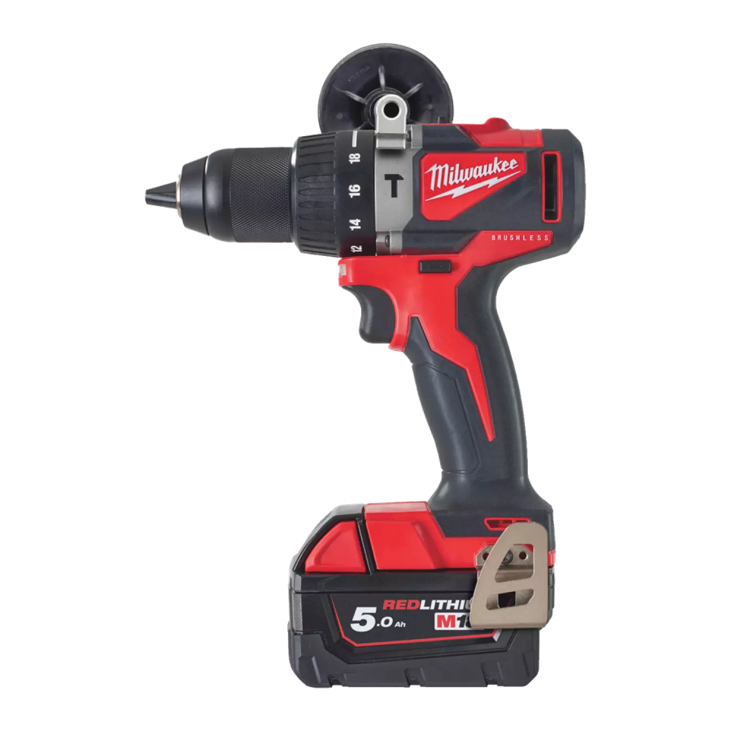 Milwaukee M18 BLPD2-502X 18V Li-Ion accu klopboor- /schroefmachine set (2x 5,0Ah accu) in HD box - koolborstelloos - 82Nm