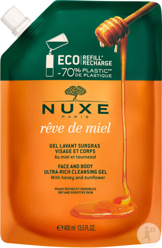 Nuxe Rêve De Miel Gel Lavant Surgras Eco-Recharge 400ml