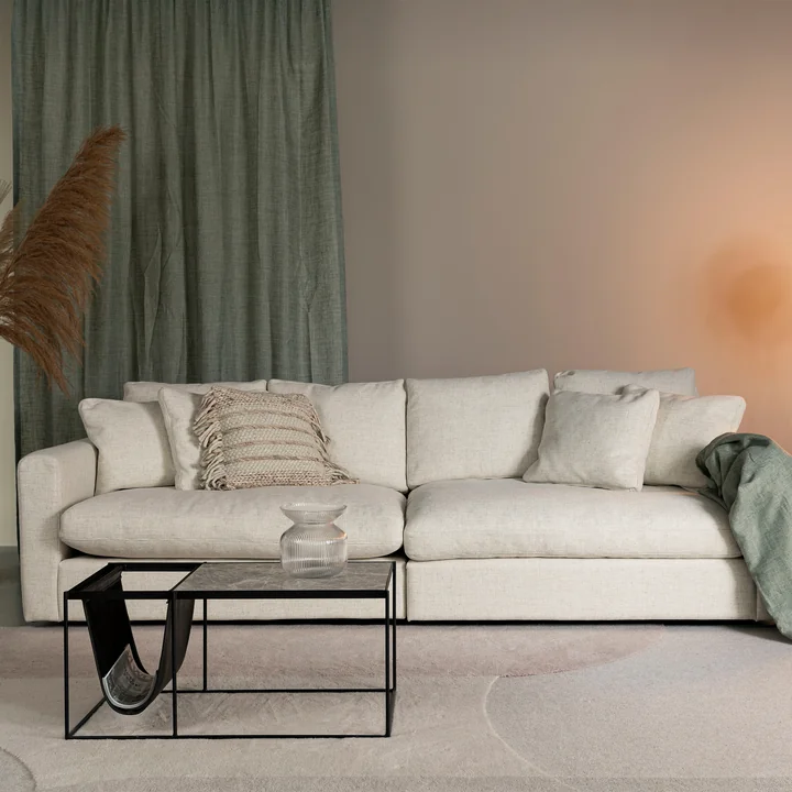Zuiver - Sense 3-sitzer Sofa, grey soft