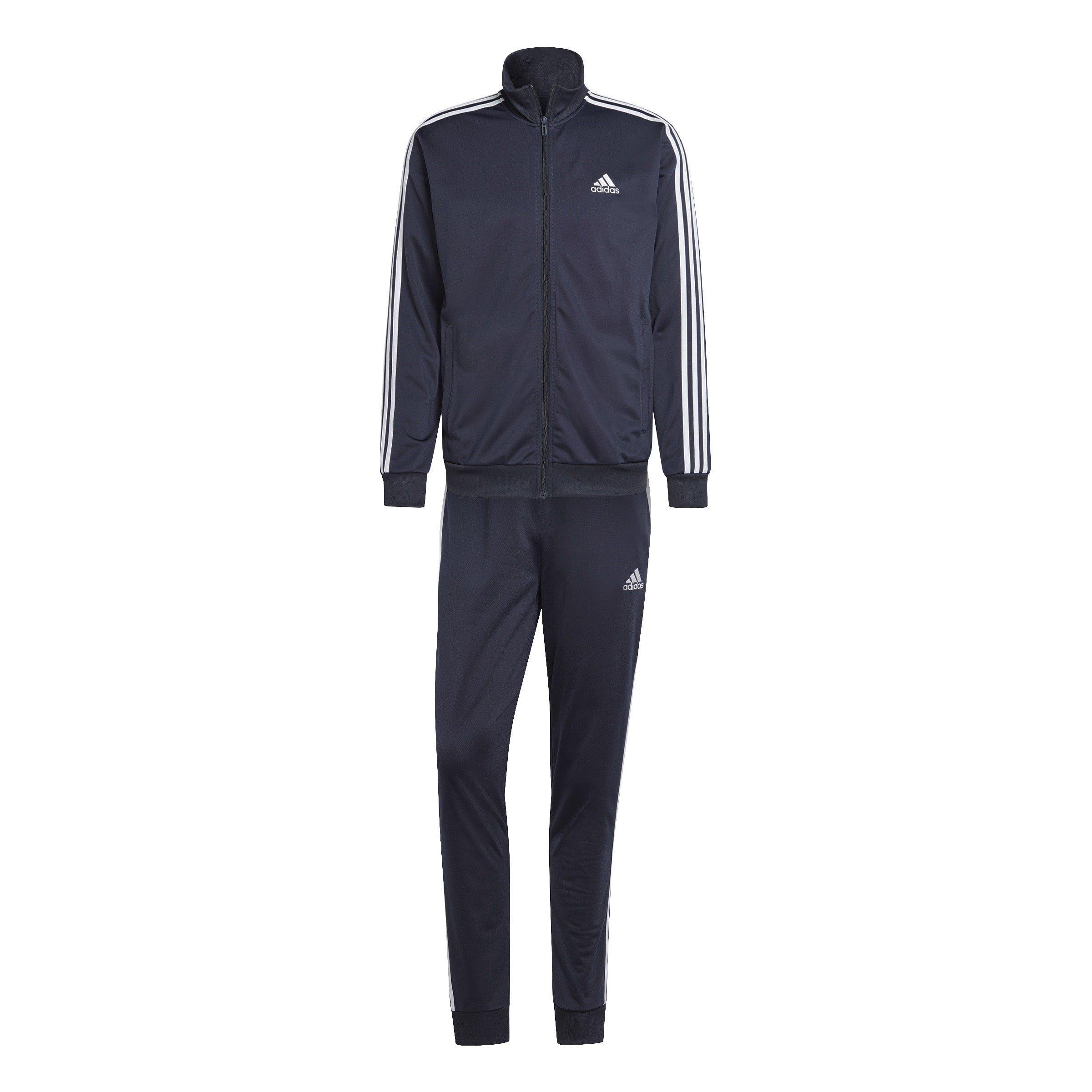 adidas Basic 3 Stripes Tricot Tracksuit Mens