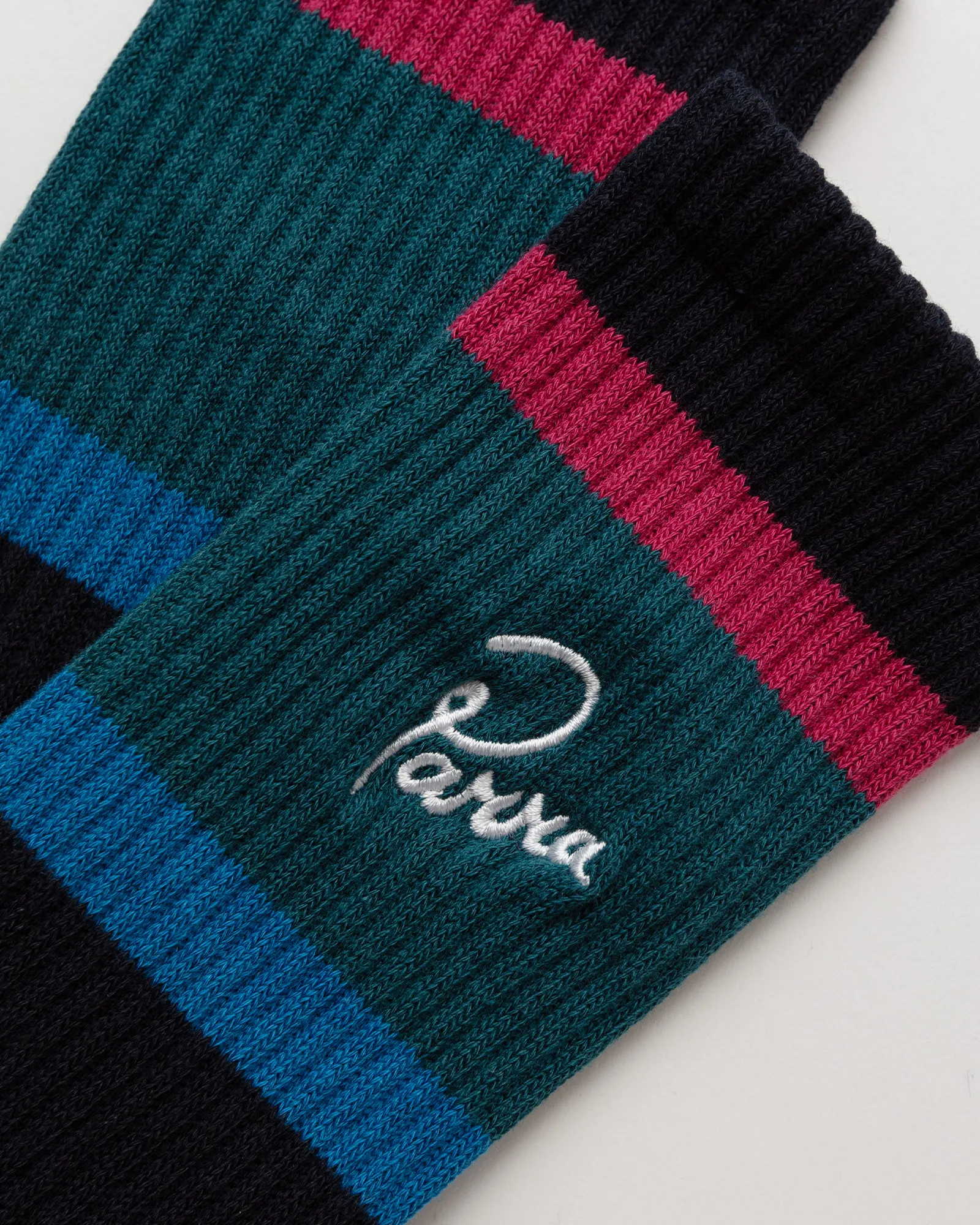 By Parra Script Logo Crew Socks