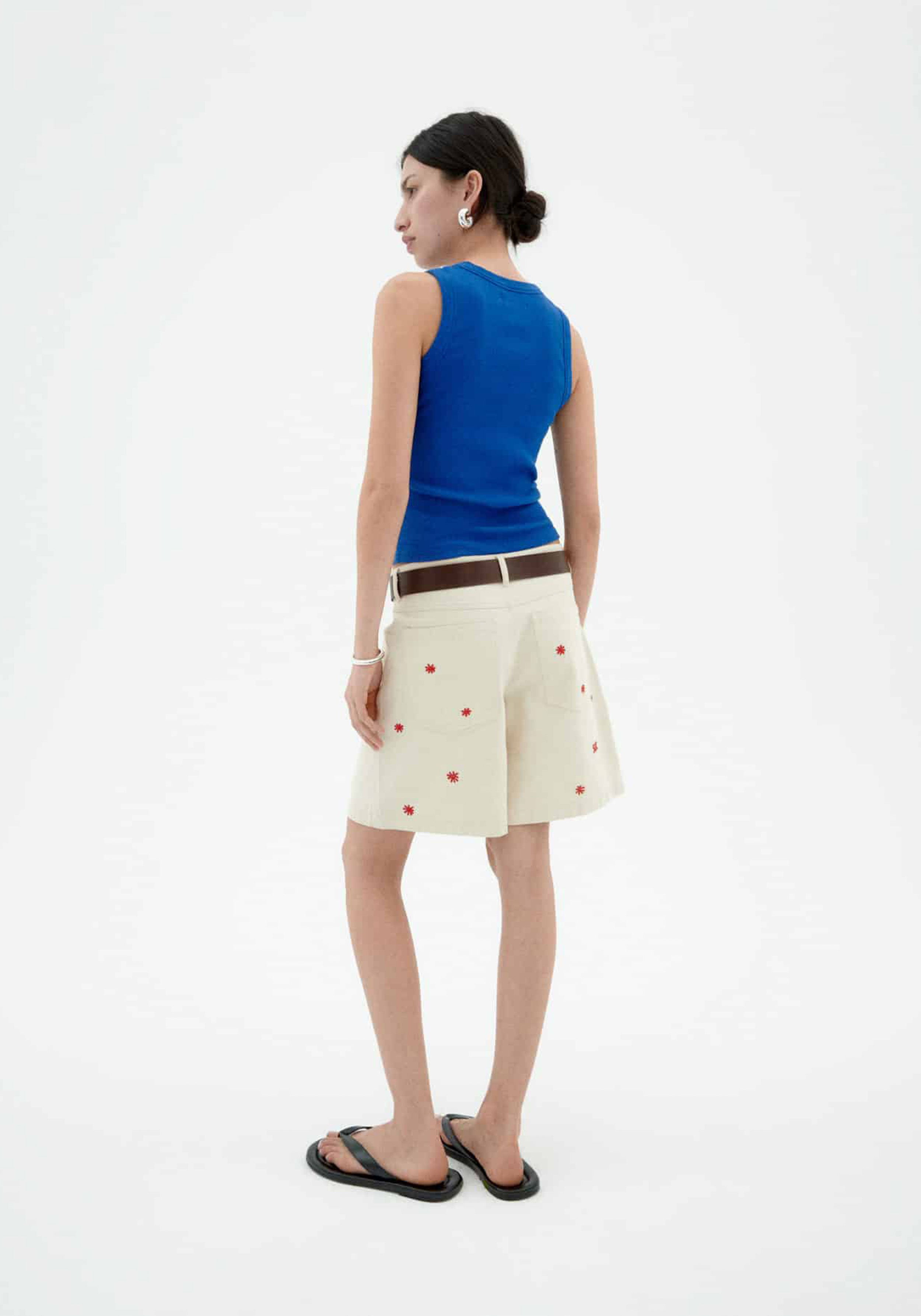 Thinking Mu Top Juliette Top Indigo Blue
