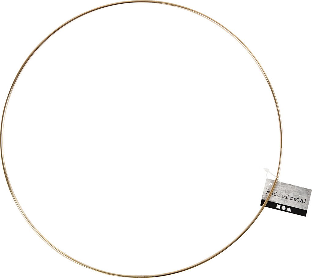 Metalring - Ø 30 CM - Tykkelse 3 MM - Guld - 1 Stk