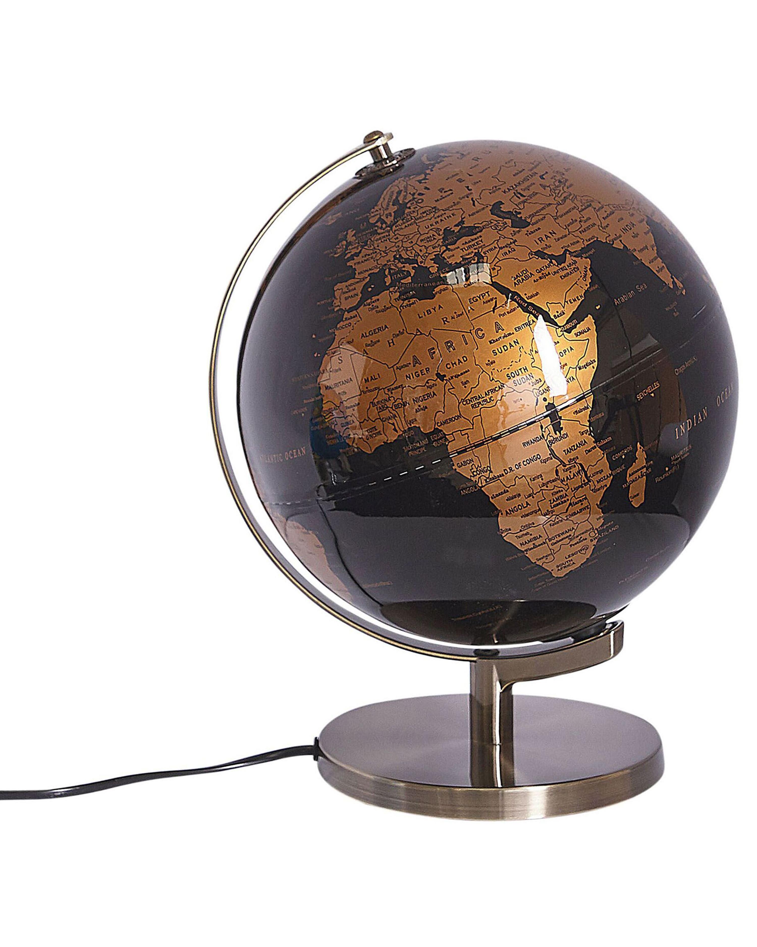 Wereldbol LED MAGELLAN Zwart 32 cm