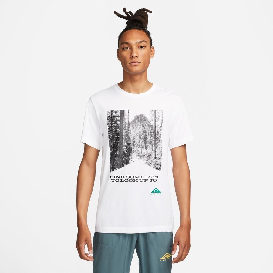 Nike T-shirt Running Dri-FIT Trail - Blanc
