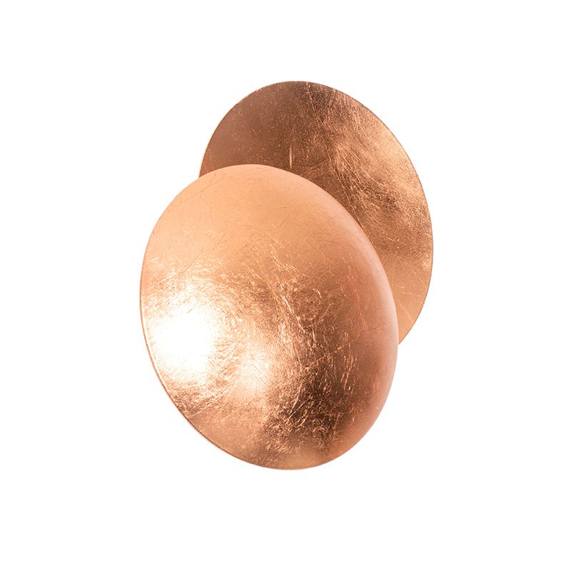 Moderne wandlamp koper rond 20cm - Sunrise