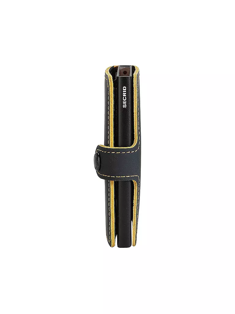 SECRID Geldbörse - Miniwallet MATTE Mini black & ochre schwarz