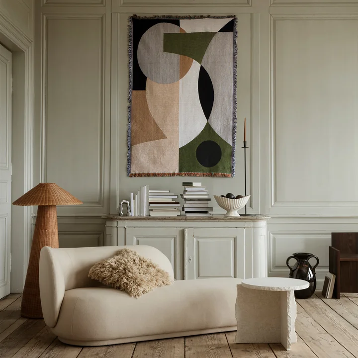 Ferm Living - Entire Decke, 120 x 170 cm, mehrfarbig
